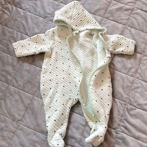 Mighty Goods quilted hooded zip sleeper